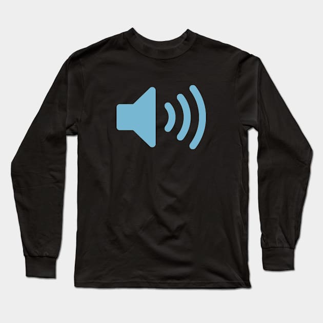 Volume button - blue Long Sleeve T-Shirt by The Nature of Things